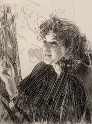 Femme en train de fumer