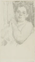 Femme aux mains jointes