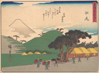 Ejiri, de la série Les Cinquante-trois Stations de la route du Tokaido, début du 20ème siècle