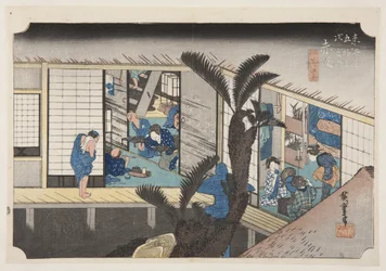 Auberge avec servantes à Akasaka