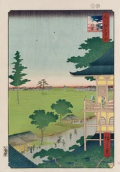 Sazai Hall, Cinq Cents Raken [Temple], de la série "Cent vues des lieux célèbres d