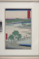 La rivière Tama dans la province de Musashi