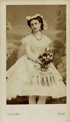 Portrait de la danseuse de ballet Marfa Muravyeva 1838-1879, 1863