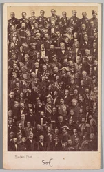 Sans titre : héros militaires et dirigeants politiques français, milieu des années 1860.