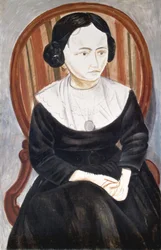 Fille en noir, vers 1913