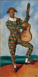 Arlequin avec guitare