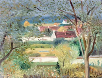 Jardin a Ponnermaire en Montois, c.1940-45 (oil on canvas)