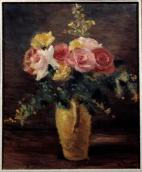 Roses dans un vase