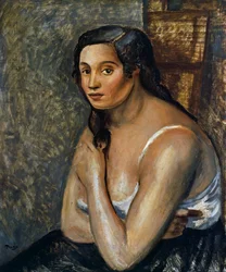 Femme assise, vers 1920 (huile sur toile)