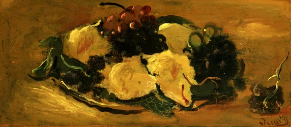 Nature morte aux fruits, vers 1925 (huile sur papier)