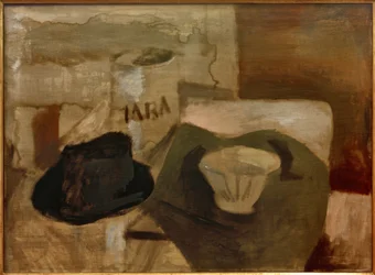 Nature morte avec chapeau et récipients