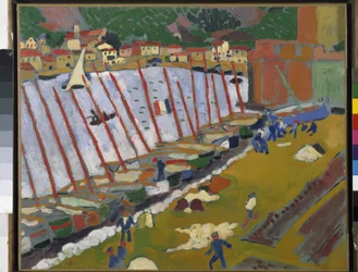Le port de Collioure (huile sur toile)