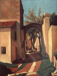 Village en Provence (huile sur toile)