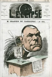 Adolphe de Granier de Cassagnac (1808-1880), journaliste et homme politique français. Couverture dans « L