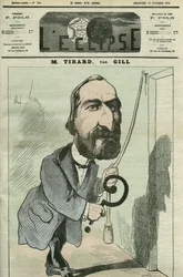 Caricature par Pierre Tirard (1827-1893), homme politique français. Couverture de « L