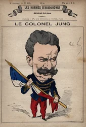 Caricature du Colonel Theodore Jung (1833-1896) de 