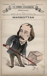 Caricature de Pierre Joseph Henri Marmottan 1832-1914 de 