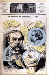 Edmond de Goncourt - par Gill, dans « L