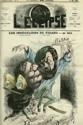 Les irréguliers du Figaro, entrés dans le journal de Charles Monselet (1825-1888) et Jules Vallès (1832-1885). Couverture dans L
