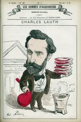 Portrait de Charles Lauth (1836-1913), chimiste français, il fut directeur de l