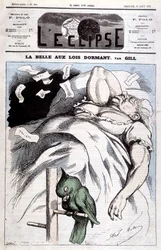 Caricature de Victoria dans « La Belle au bois dormant » - par Gill, dans « L