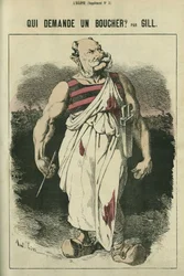 Qui demande un boucher, caricature de Guillaume Ier d