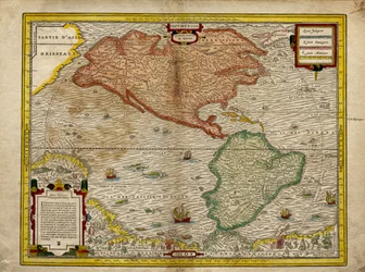 Map of America, Quatre partie du monde