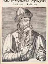 Portrait de Johann Gutenberg (Mayence, vers 1394-1399-Mayence)