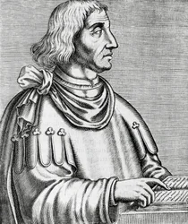Portrait de Philippes de Commines (vers 1445-vers 1512), historien et diplomate, gravure de Les Vrais pourtraits et Vies des Hommes illustres