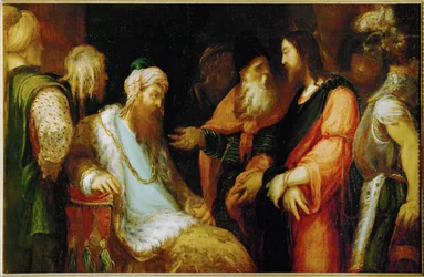 Le Christ devant Hérode ... (peinture sur toile)
