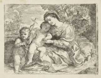 Sainte Famille avec le jeune Jean-Baptiste