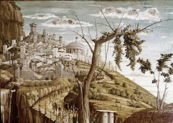 Christ priant dans le jardin des oliviers, partie gauche de la prédelle, Retable de San Zeno