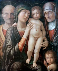 Sainte Famille avec Sainte Élisabeth et Saint Jean-Baptiste enfant, c1495-1500