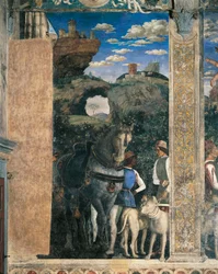 Cheval, dogues et palefreniers du comte Ludovico Gonzaga (détail)
