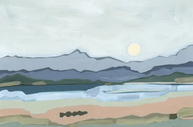 Lever de lune sur la vallée, 2023