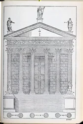 Élévation du Temple de Nîmes, illustration d