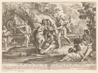 Mercure donne Bacchus aux nymphes de Nysa