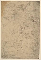 Le mariage mystique de Sainte Catherine, vers 1550