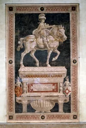 Monument équestre à Niccolò da Tolentino (fresque détachée)
