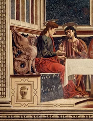 La Cène, détail de Philippe et Matthieu