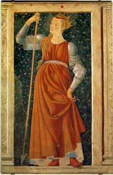 La reine légendaire Tomiri, de la série Hommes et femmes célèbres, peinte pour la Villa Carducci à Legnaia ... (peinture sur toile)