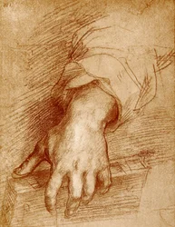 Main de la Madone avec livre