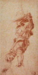 Figure masculine; dessin par Andrea del Sarto. Gabinetto dei Disegni e delle Stampe, Galerie des Offices, Florence