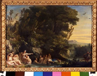 Diane et Actéon. Peinture par Andrea Appiani (1754-1817) Milan