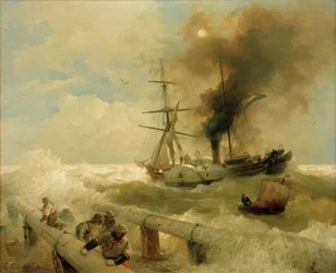 Tempête en mer
