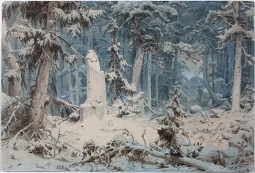 Forêt enneigée, 1835