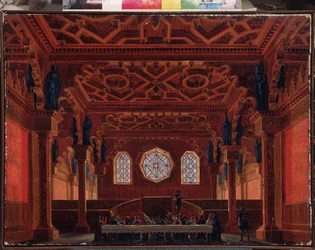Décor préparatoire pour l