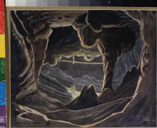 Grotte - Décor préparatoire pour l