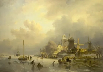 Vue de Dortrecht, Le Moulin à Scie, 1843
