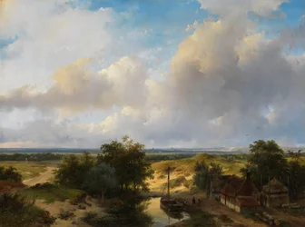 Paysage hollandais avec vue sur Haarlem
